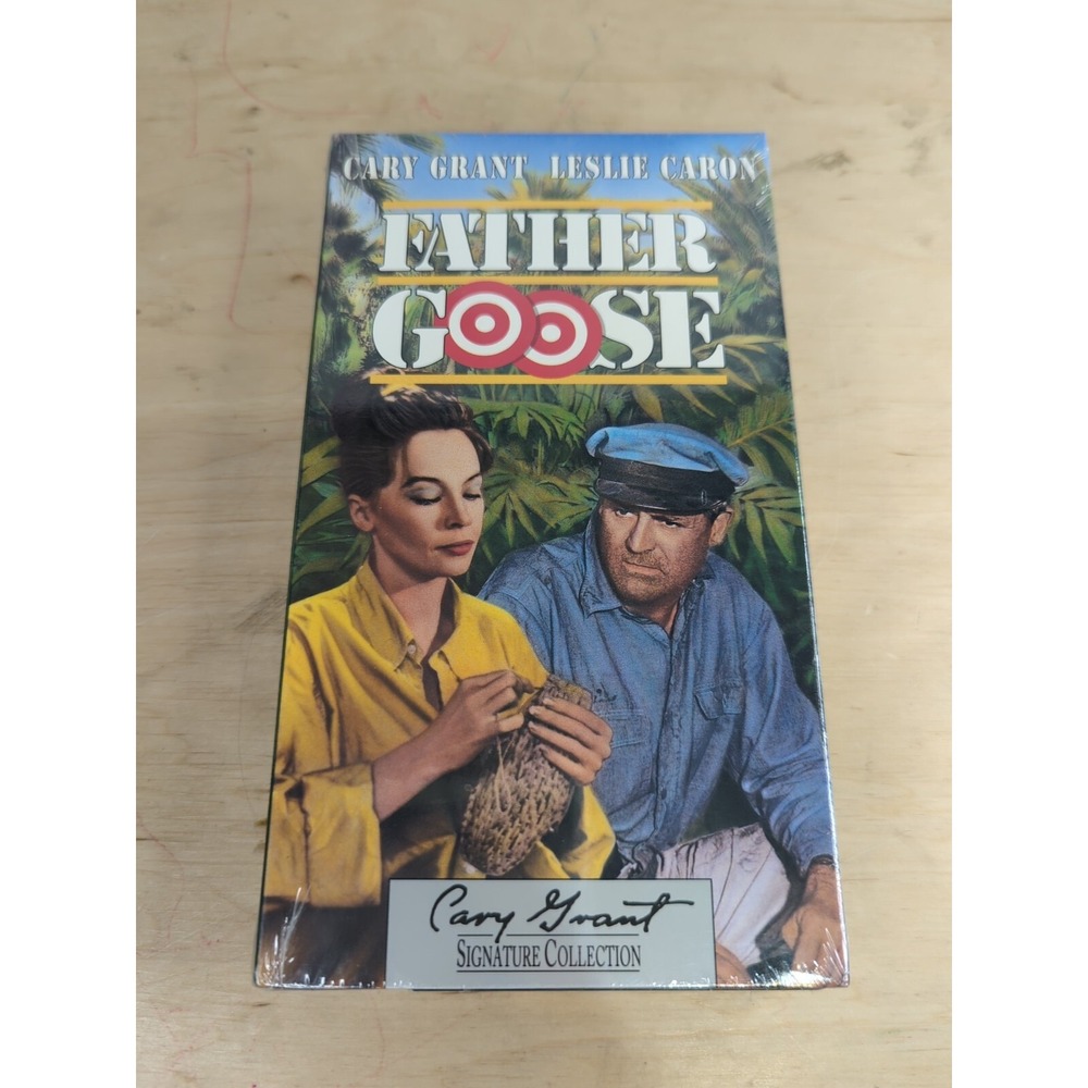 Father Goose VHS Cary Grant Signature Collection Republic Pictures Sealed 1964